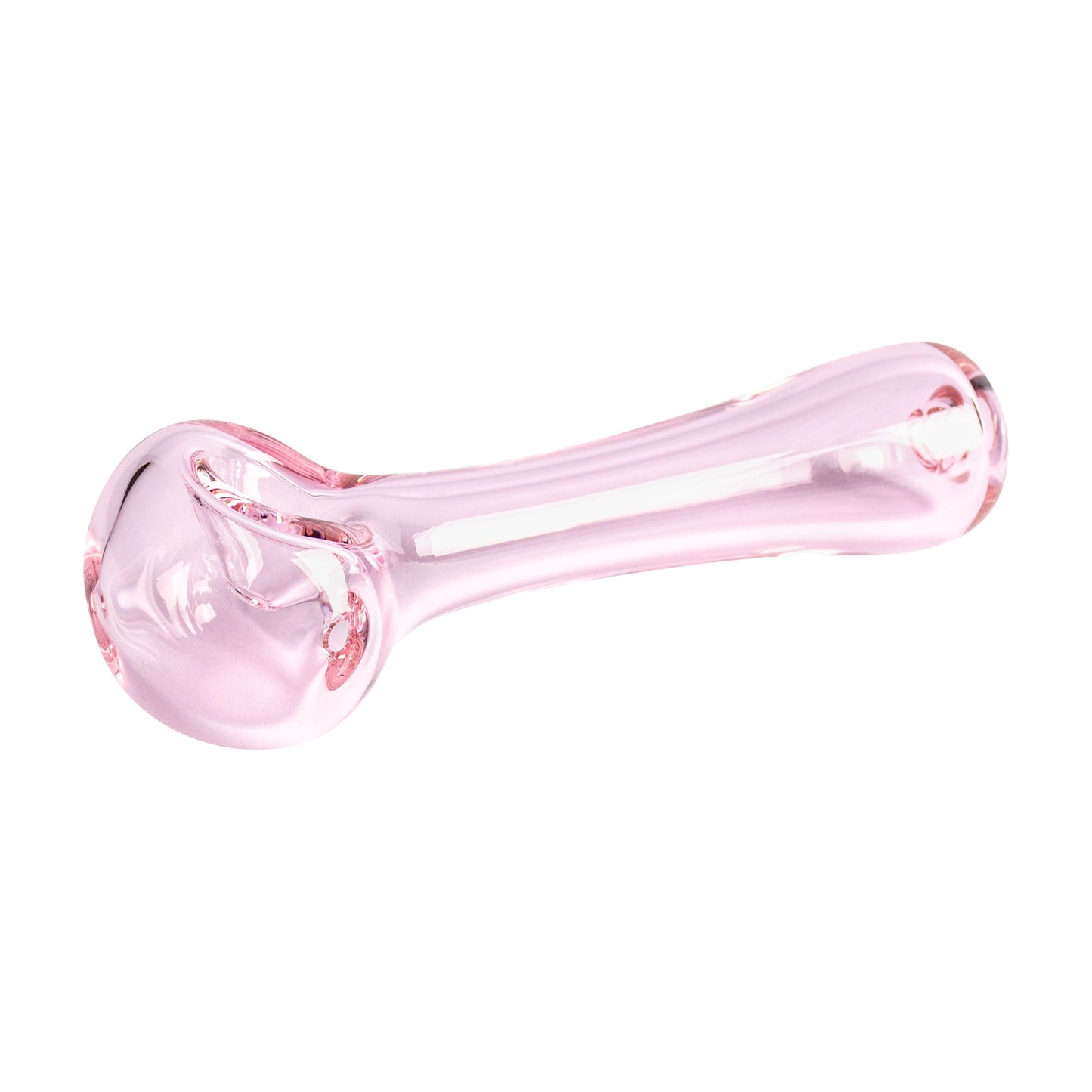 4.5" Pink Solid Colour Spoon Hand Pipe