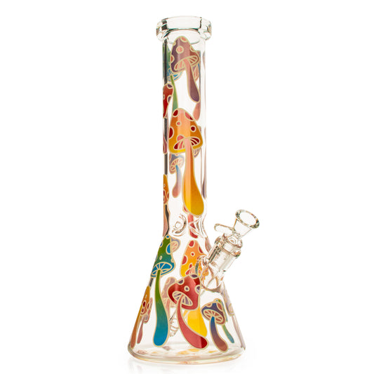 15" Glow-in-the-Dark Mushroom Magic Water Pipe