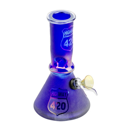 8" Blue Metallic Hwy 420 Tube