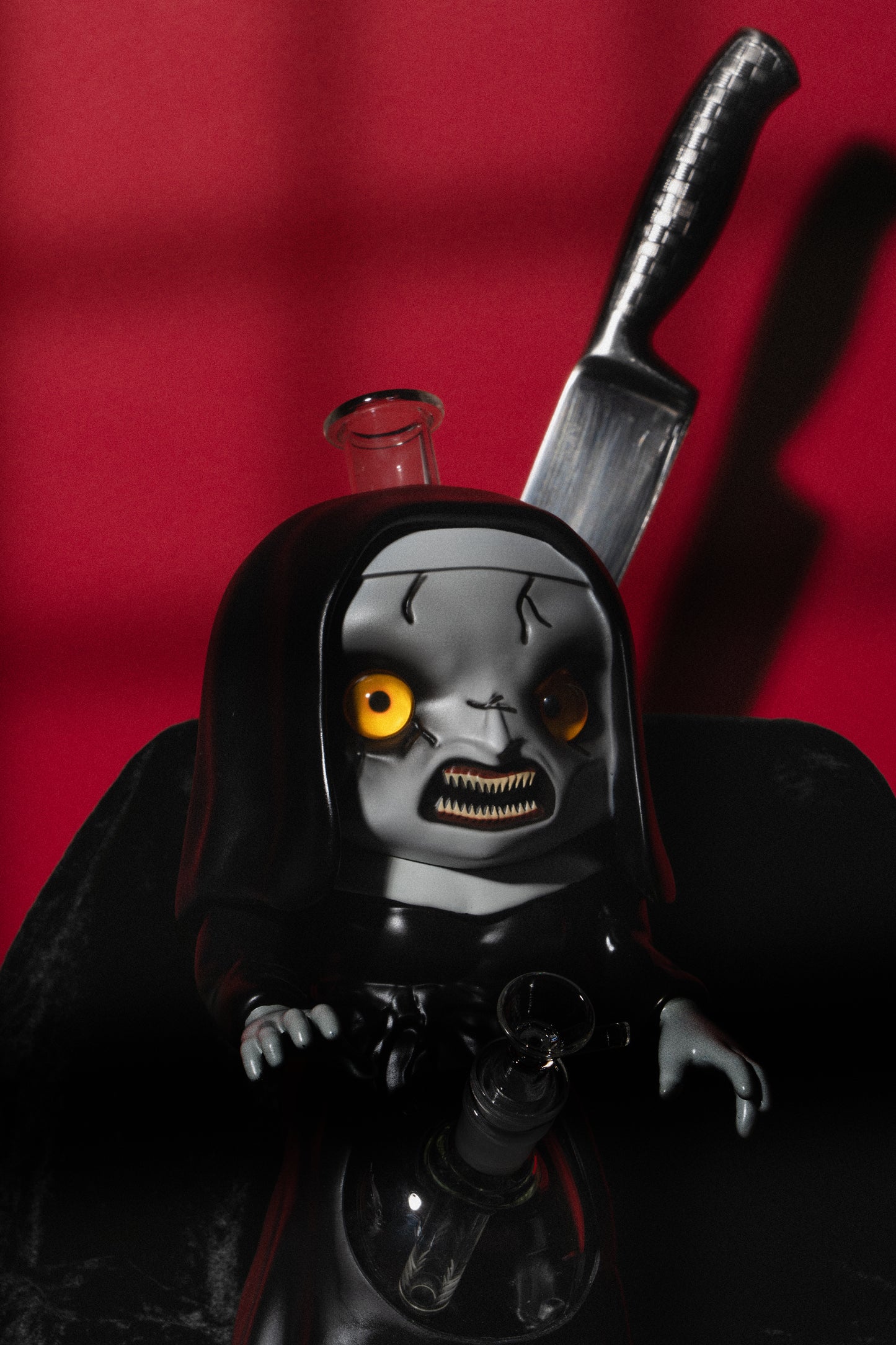 12" Ghost Nun Water Pipe