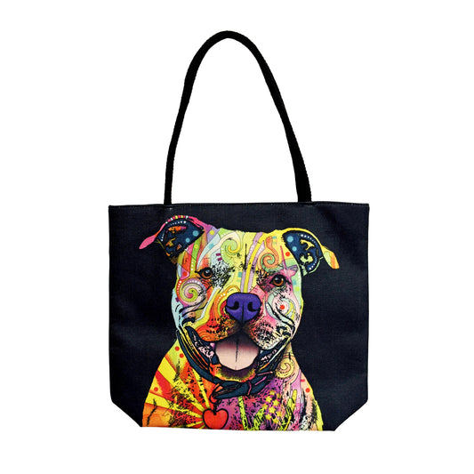 Pit Bull Techno Jute Tote Bag