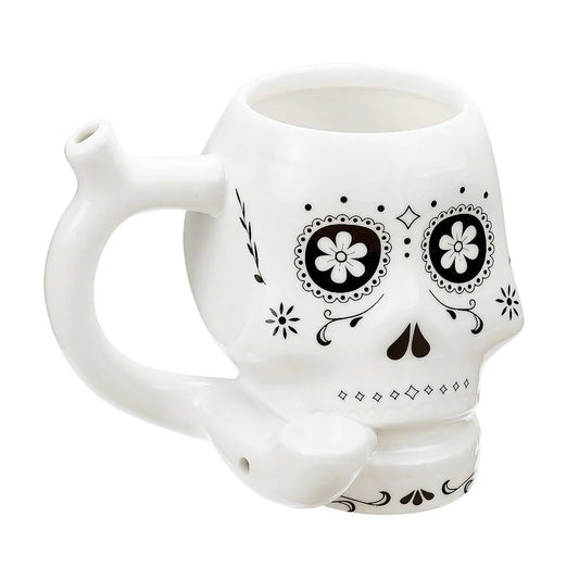 Sugar Skull Mug Pipe