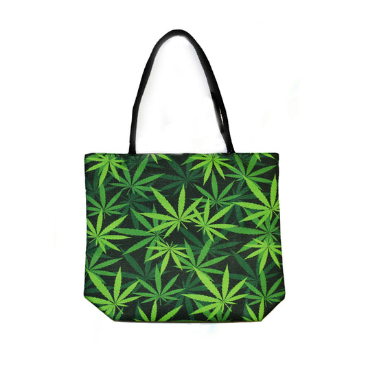 Leaf Techno Jute Tote Bag