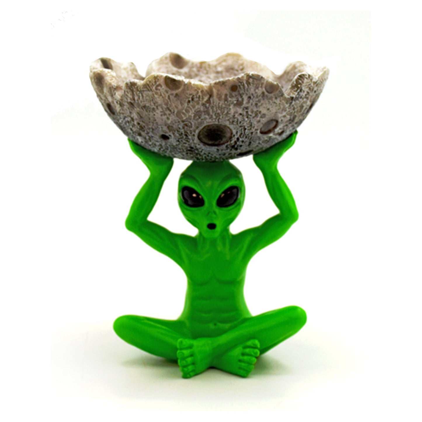 5.5" Alien Holding Moon Ashtray