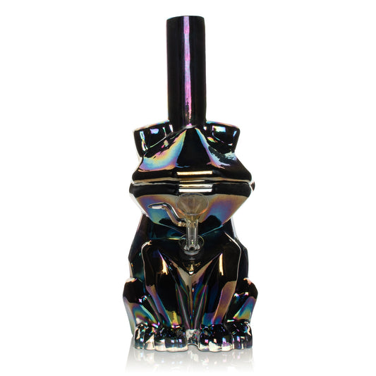 10" Platinum Metallic Frog Water Pipe