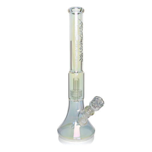 19" 7mm Thick Metallic Terminator Finish Revolution Dual Chamber Bell Base Water Pipe