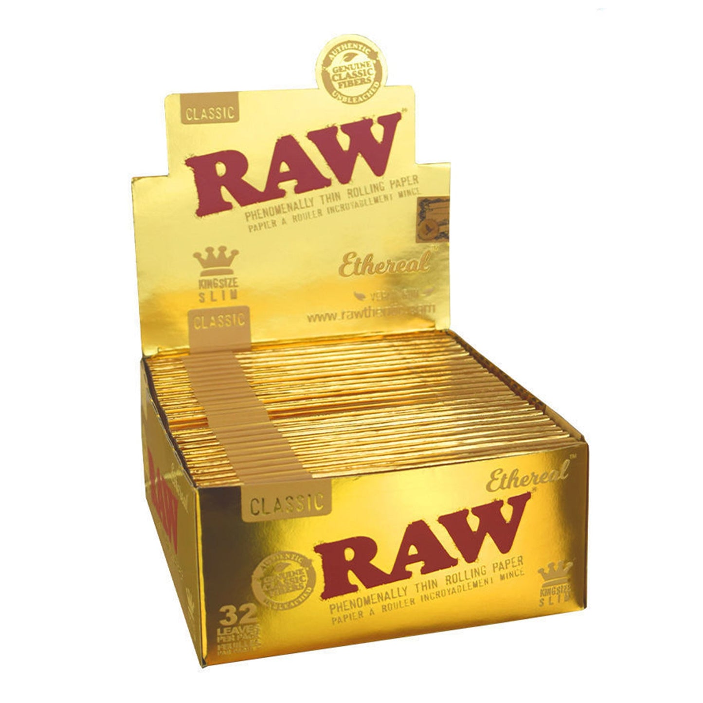 Classic King Size Ethereal Phenomenally Thin Rolling Papers (Display of 50)