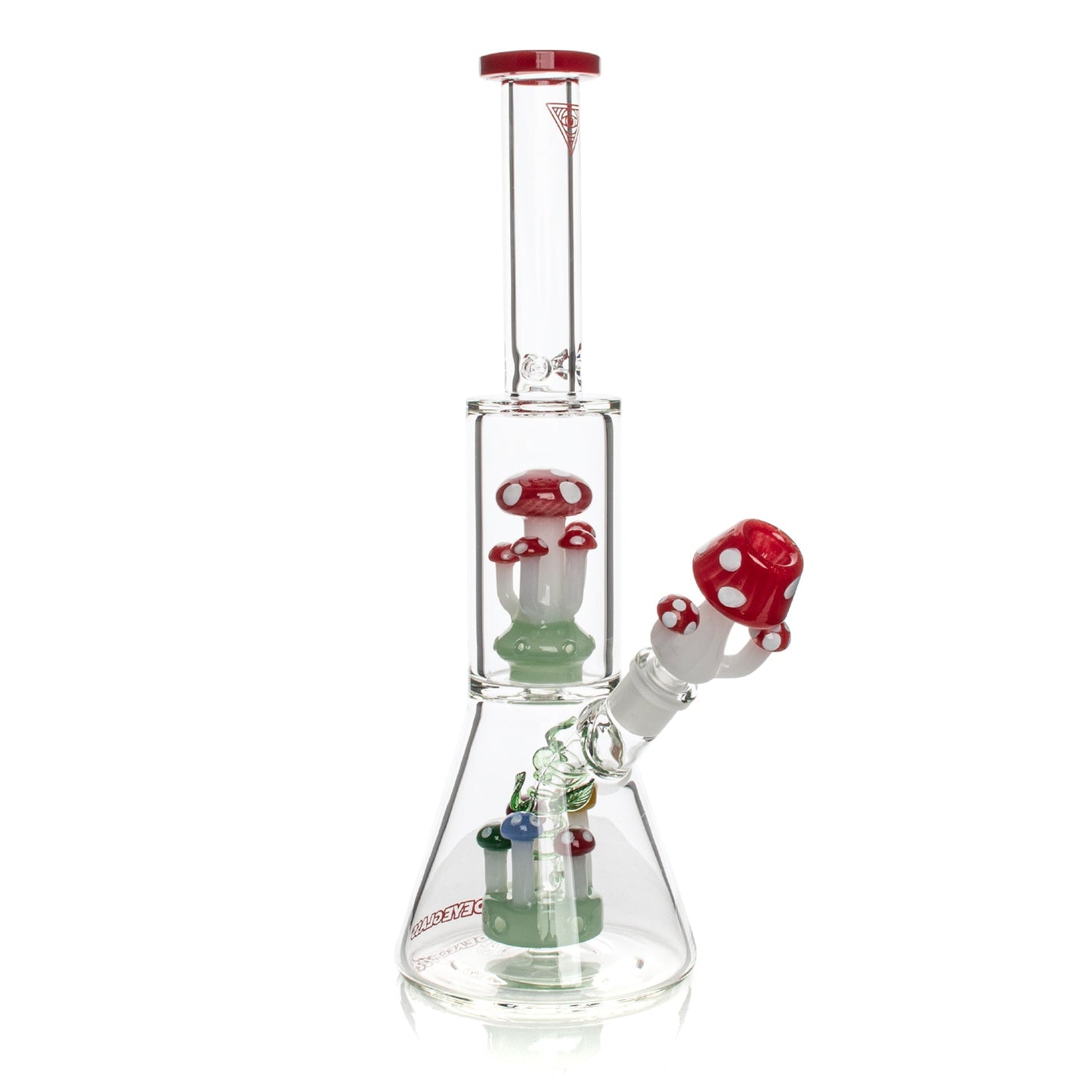 12" Amanita Dual Chamber Beaker Base Water Pipe