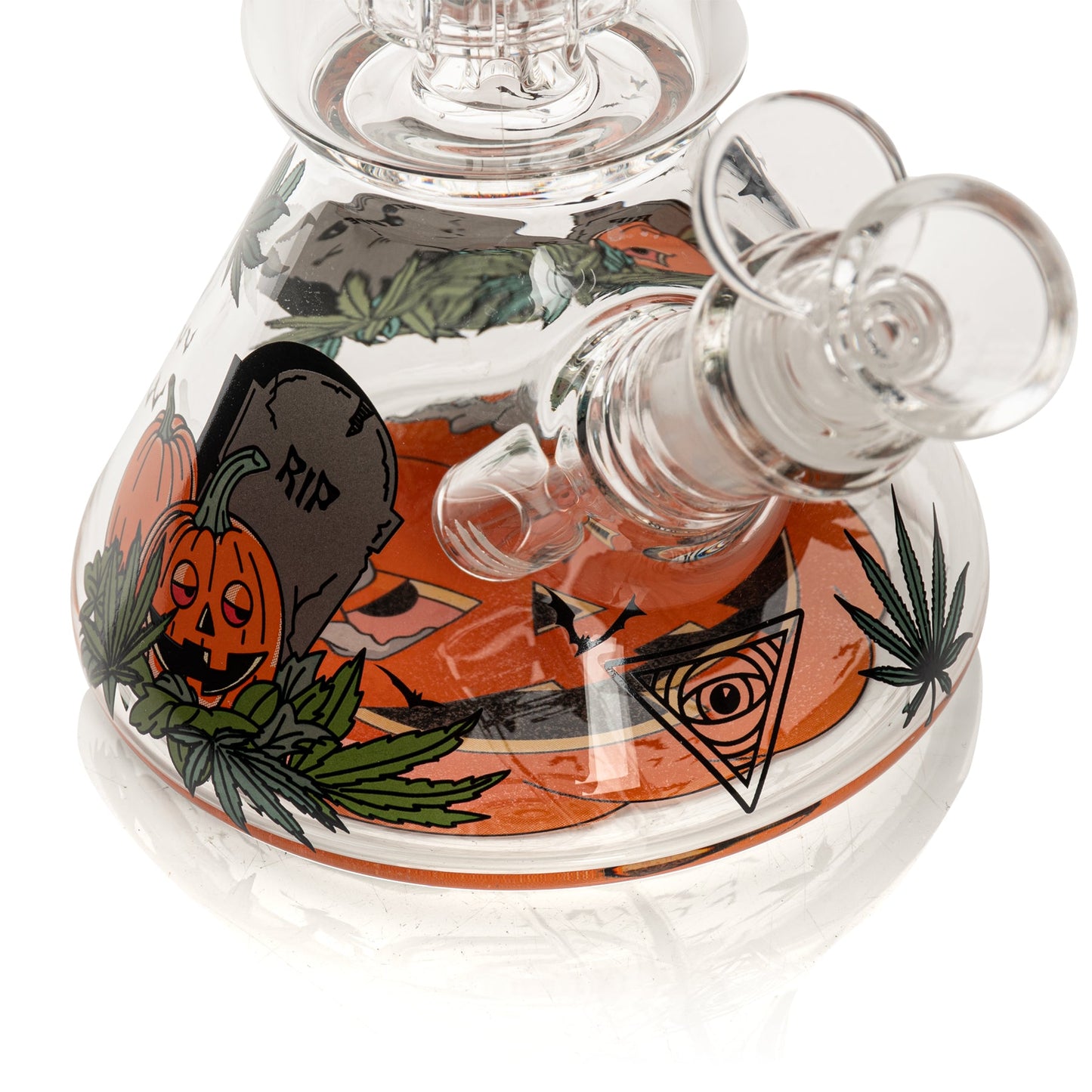 12" Dual Chamber Jack-O-Lantern Water Pipe