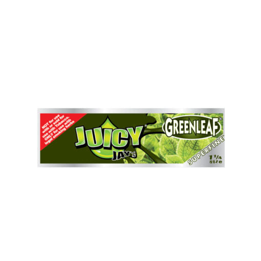 1¼ Super Fine Green Leaf Rolling Papers (Display of 24)