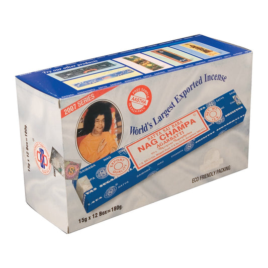 Nag Champa Incense (12 Packs of 40g)