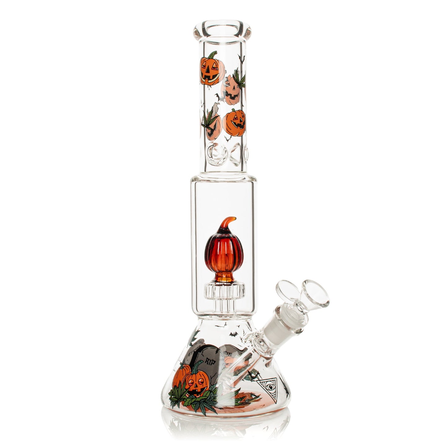 12" Dual Chamber Jack-O-Lantern Water Pipe