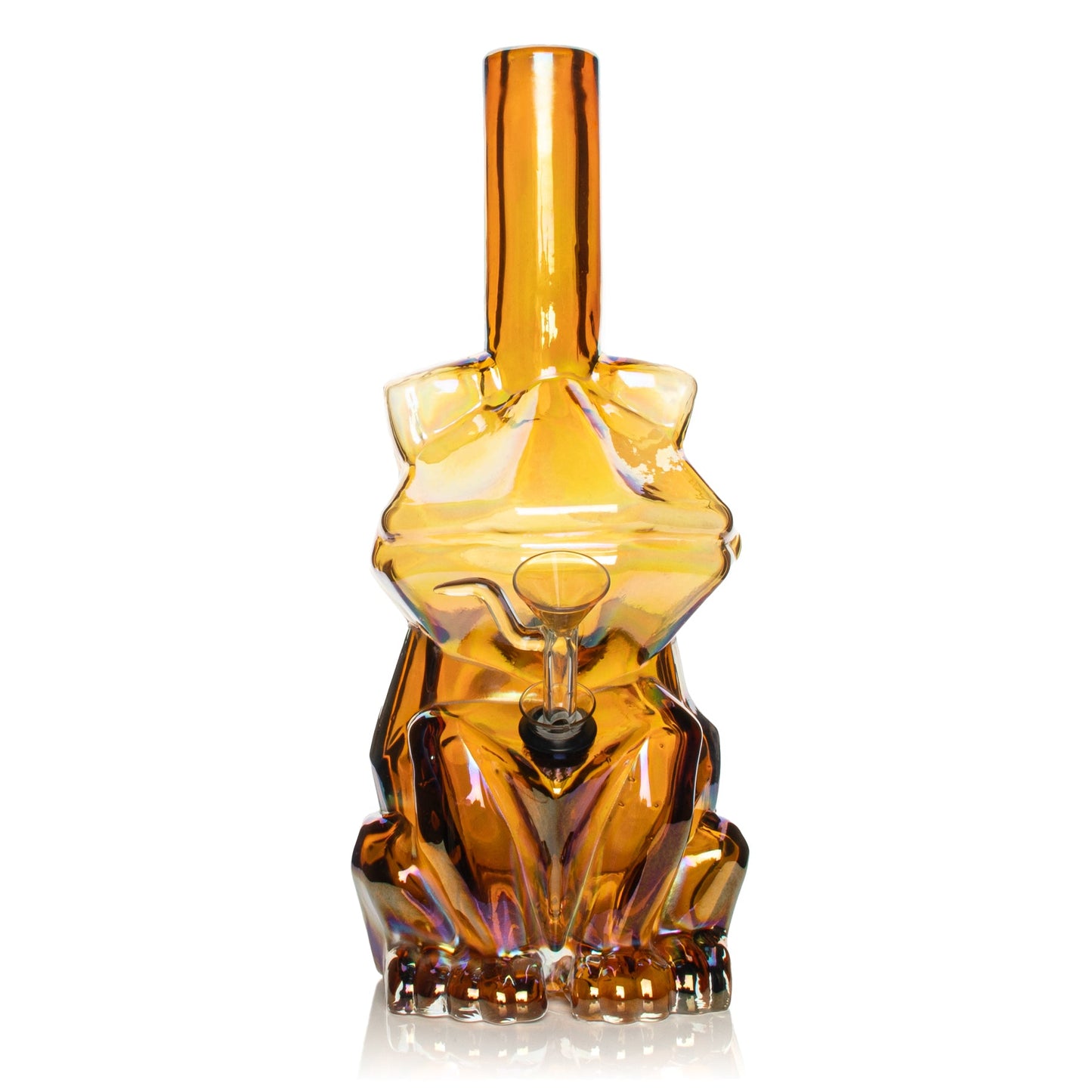 10" Platinum Metallic Frog Water Pipe