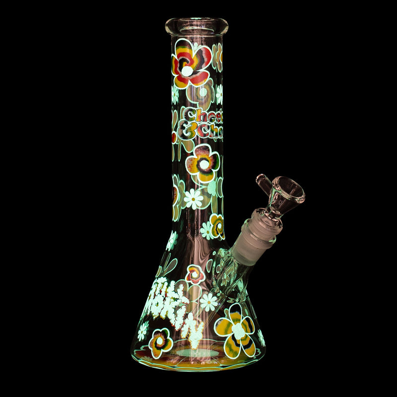 10" Tie Dye Glow-in-the-Dark Water Pipe