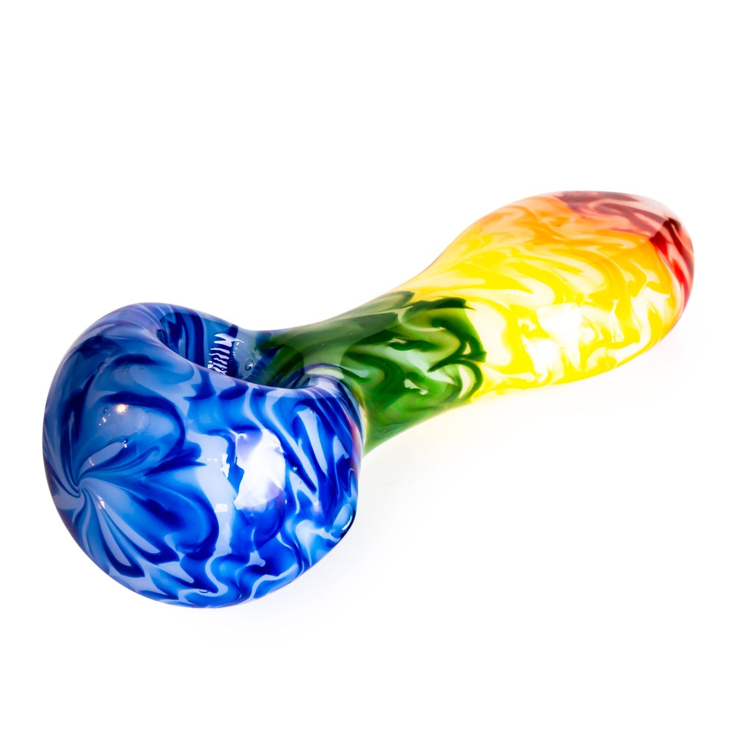 4.5" Rainbow Spoon Hand Pipe