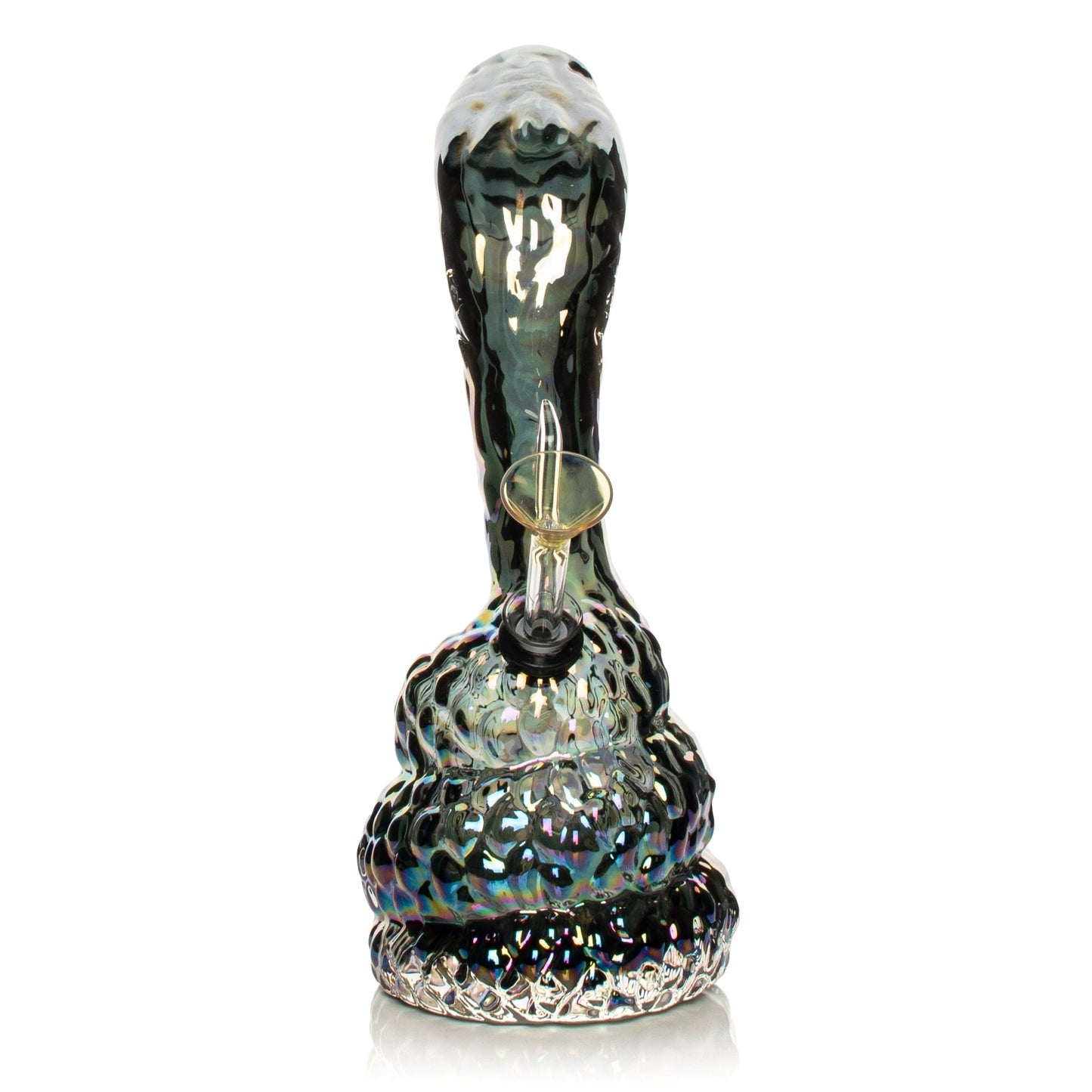 10" Platinum Metallic Cobra Water Pipe