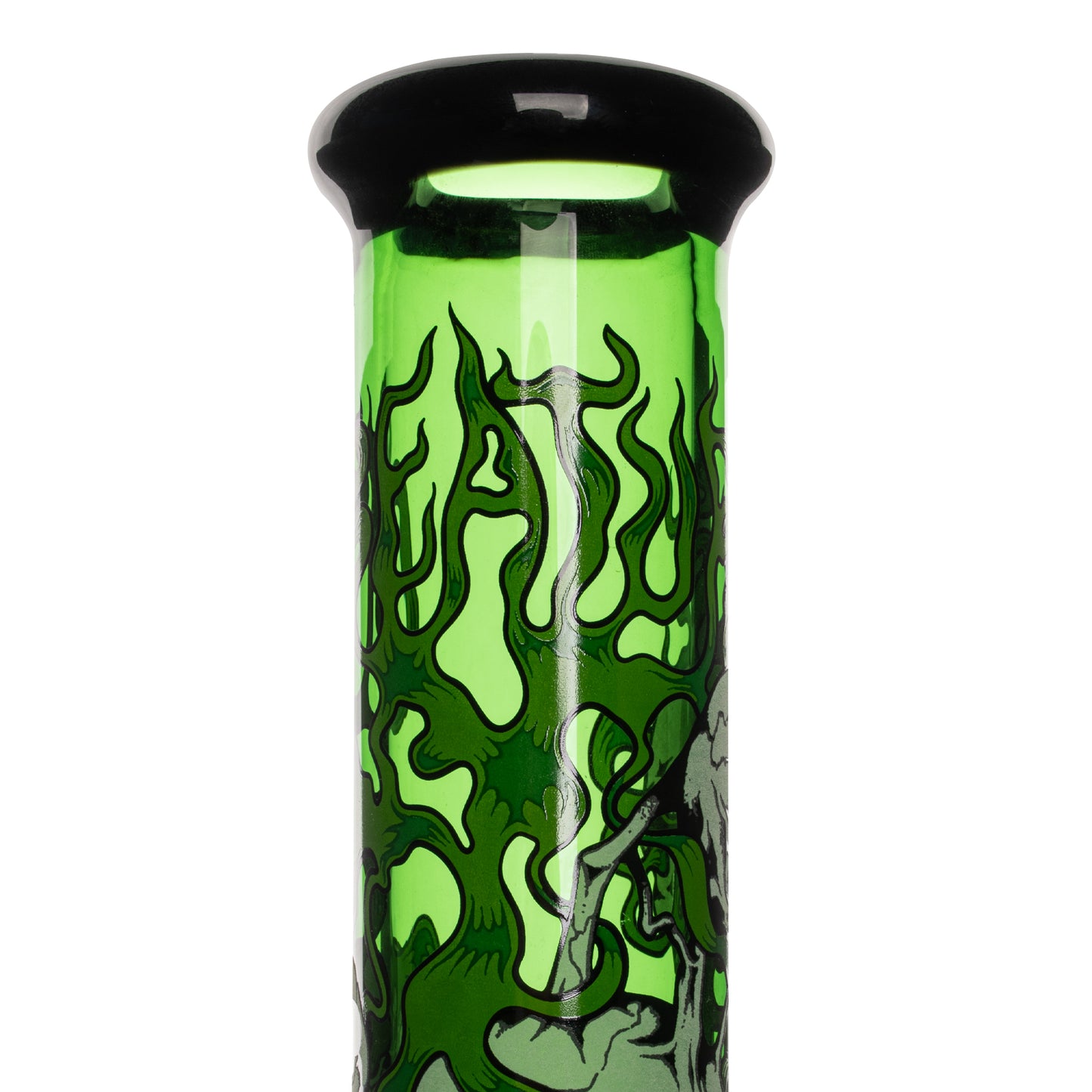 15” Glow-in-the-Dark Smoking Skulls Water Pipe