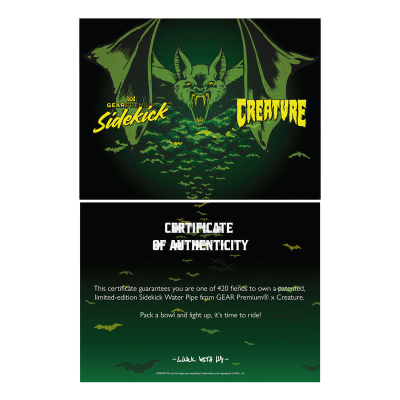 12" 7mm Thick Bats Sidekick Water Pipe (Limited Edition of 420)