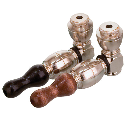 Nickel & Wood Metal Pipe