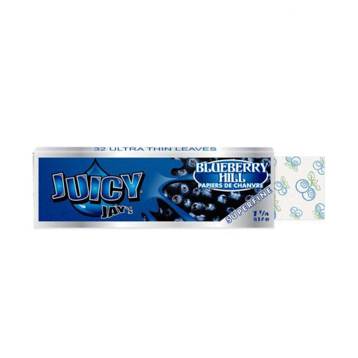 1¼ Super Fine Blueberry Hill Rolling Papers (Display of 24)