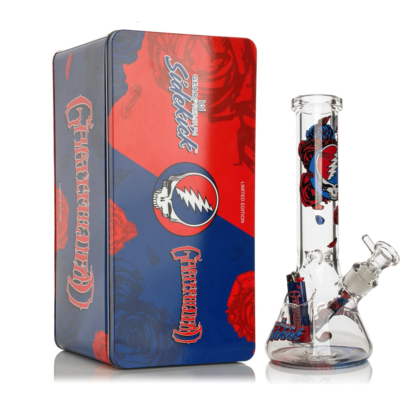 12" 7mm Thick Steal Your Face Sidekick Water Pipe (Limited Edition of 420)