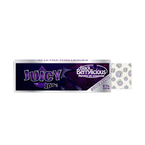 1¼ Super Fine Blackberrylicious Rolling Papers (Display of 24)