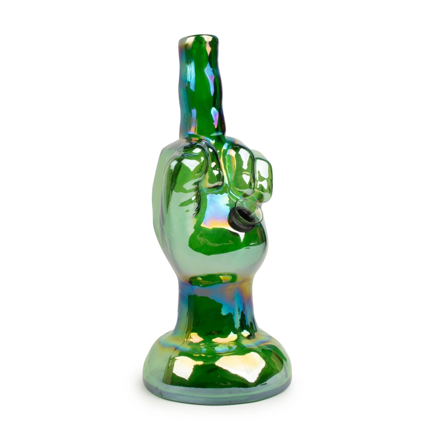 10" Platinum Metallic Flippin' The Bird Water Pipe