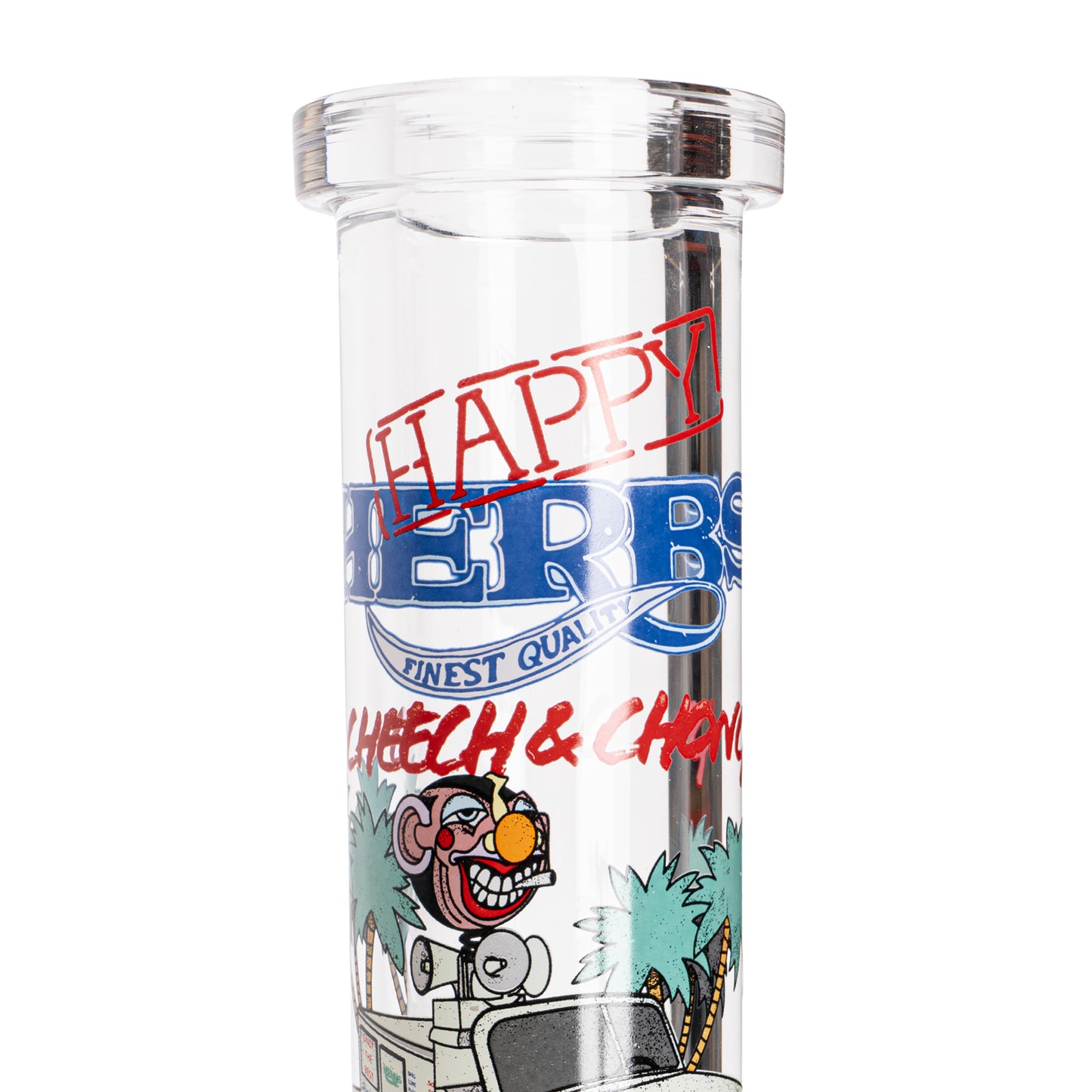 12" 7mm Thick Happy Herbs Sidekick Water Pipe (Limited Edition of 420)