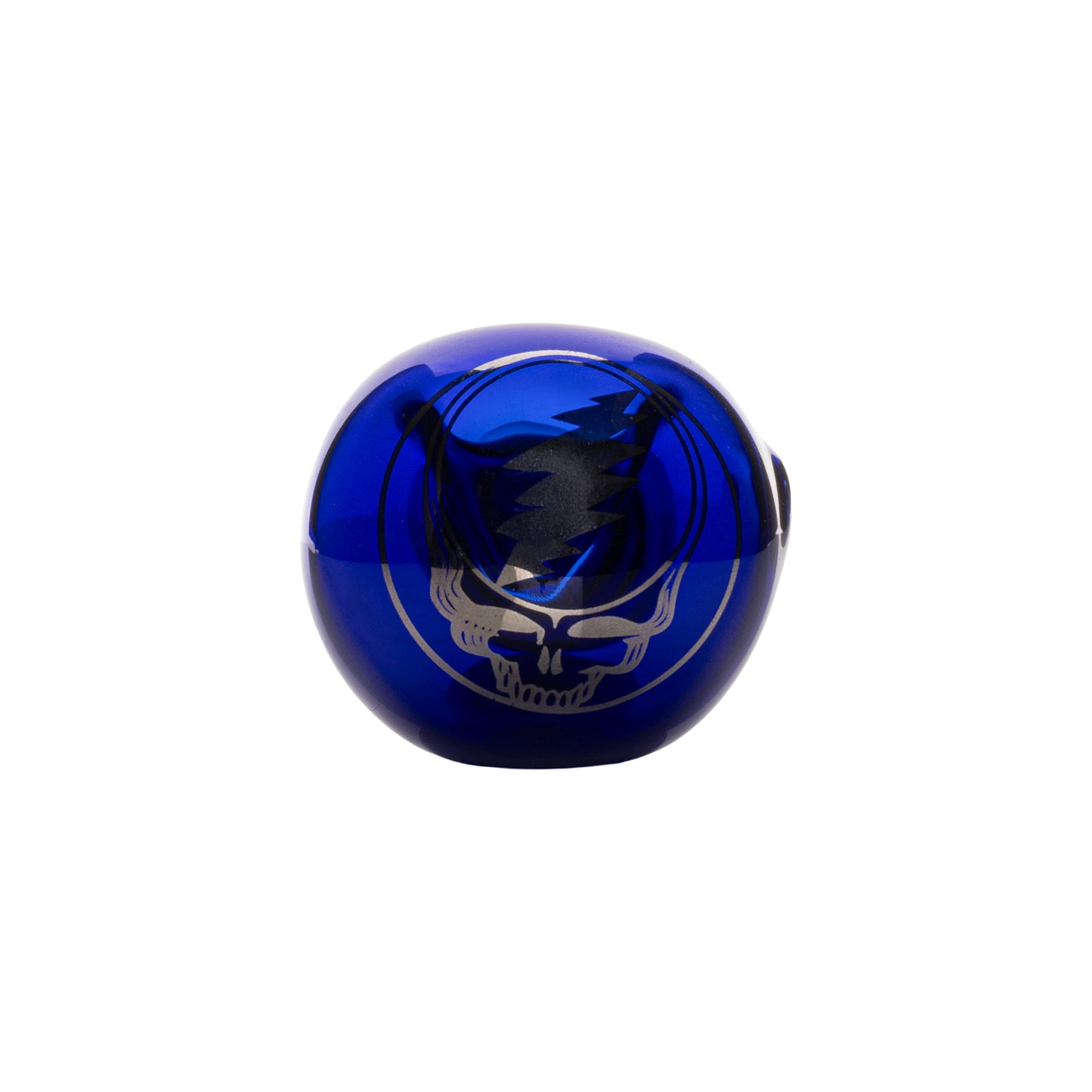 4.5" Blue & Silver Steal Your Face Spoon Hand Pipe