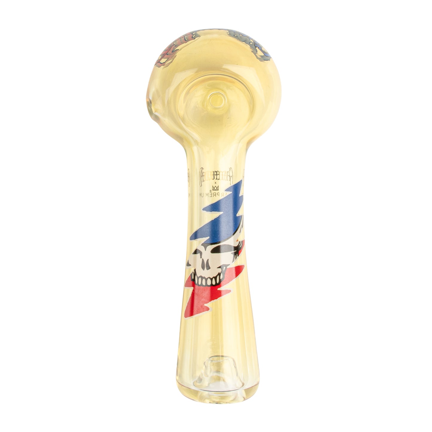 4.5" Colour Changing Stealie in Bolt Spoon Hand Pipe