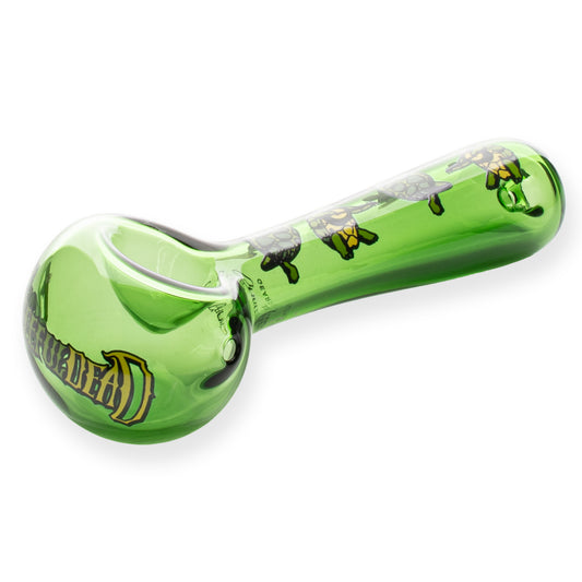 4.5" Green Terrapin Spoon Hand Pipe