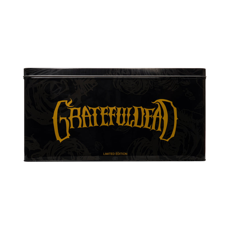12" 7mm Thick Black & Gold Steal Your Face Sidekick Water Pipe (Limited Edition of 420)