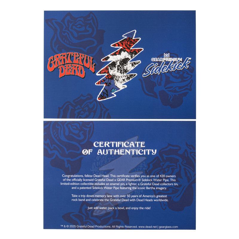 12" 7mm Thick Bertha Sidekick Water Pipe (Limited Edition of 420)