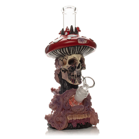 10.5" Shroom Skull Water Pipe