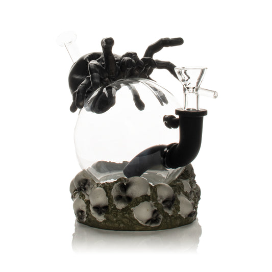7.5" Spider & Skulls Water Pipe