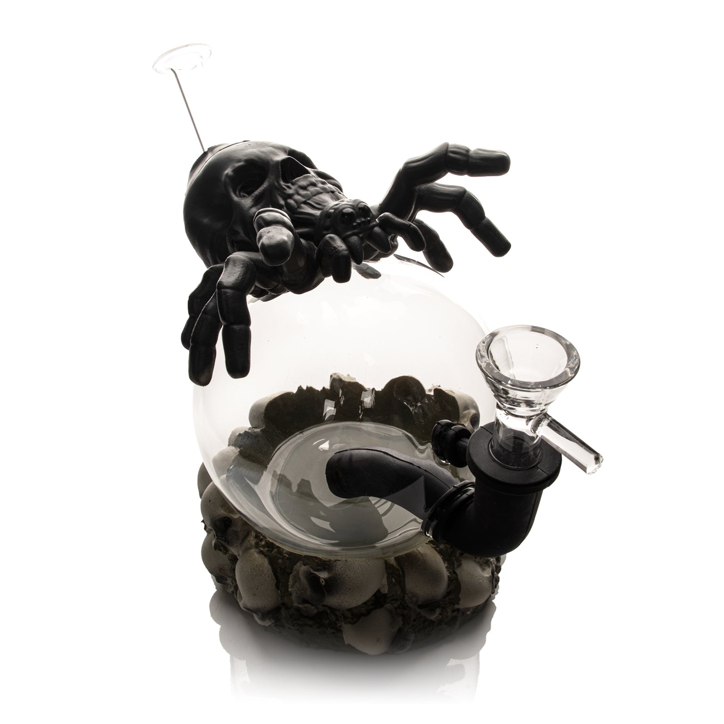 7.5" Spider & Skulls Water Pipe