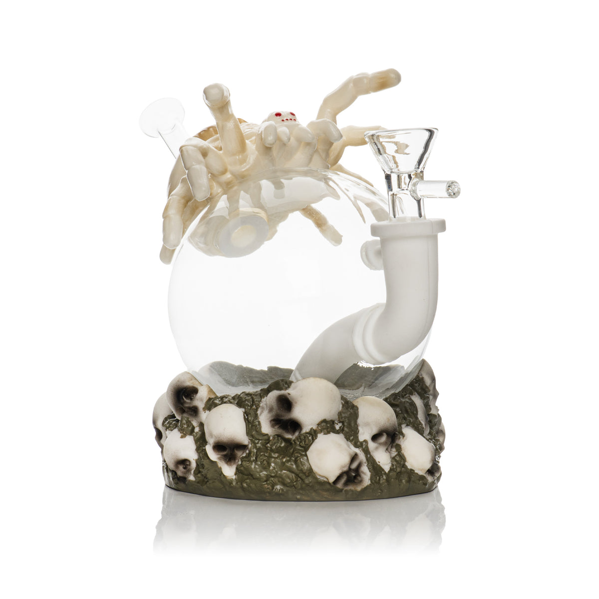 7.5" Spider & Skulls Water Pipe