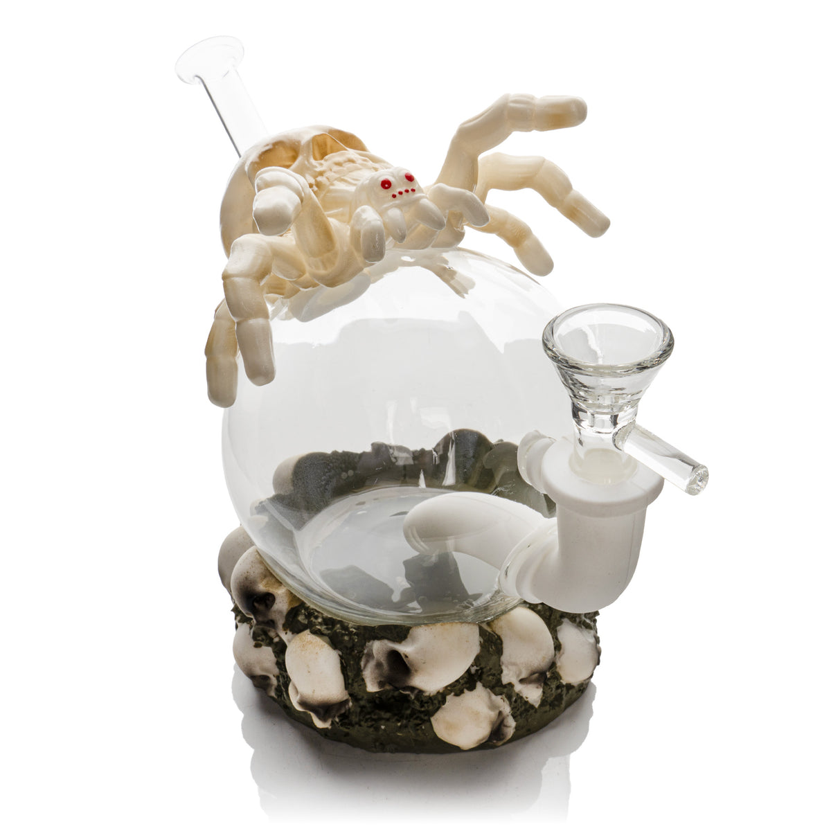 7.5" Spider & Skulls Water Pipe