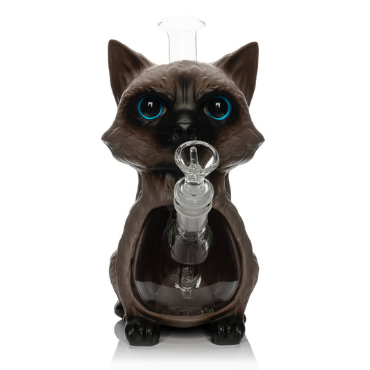 9" Siamese Cat Water Pipe