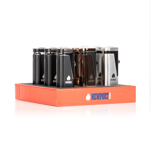 Triple Flame Pocket Torch Lighter (Display of 9)