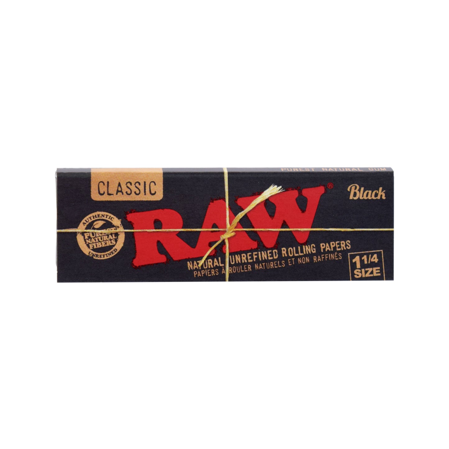 1¼ Black Organic Rolling Papers (Display of 24)