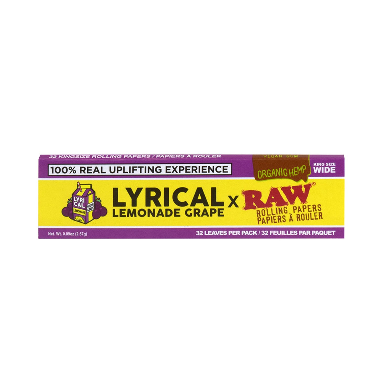 Grape King Size Wide Rolling Papers (Display of 50)