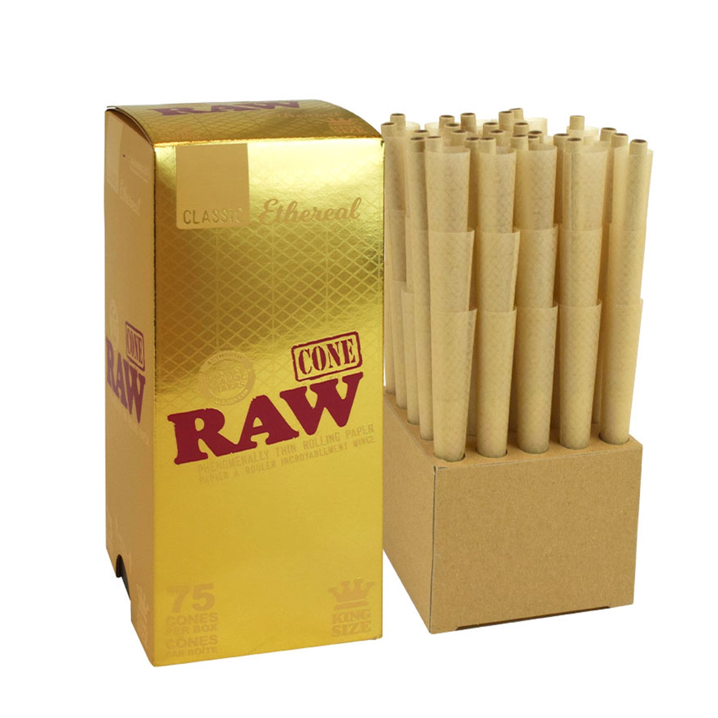 Classic Ethereal King Size Pre-Rolled Cones (Display of 75)