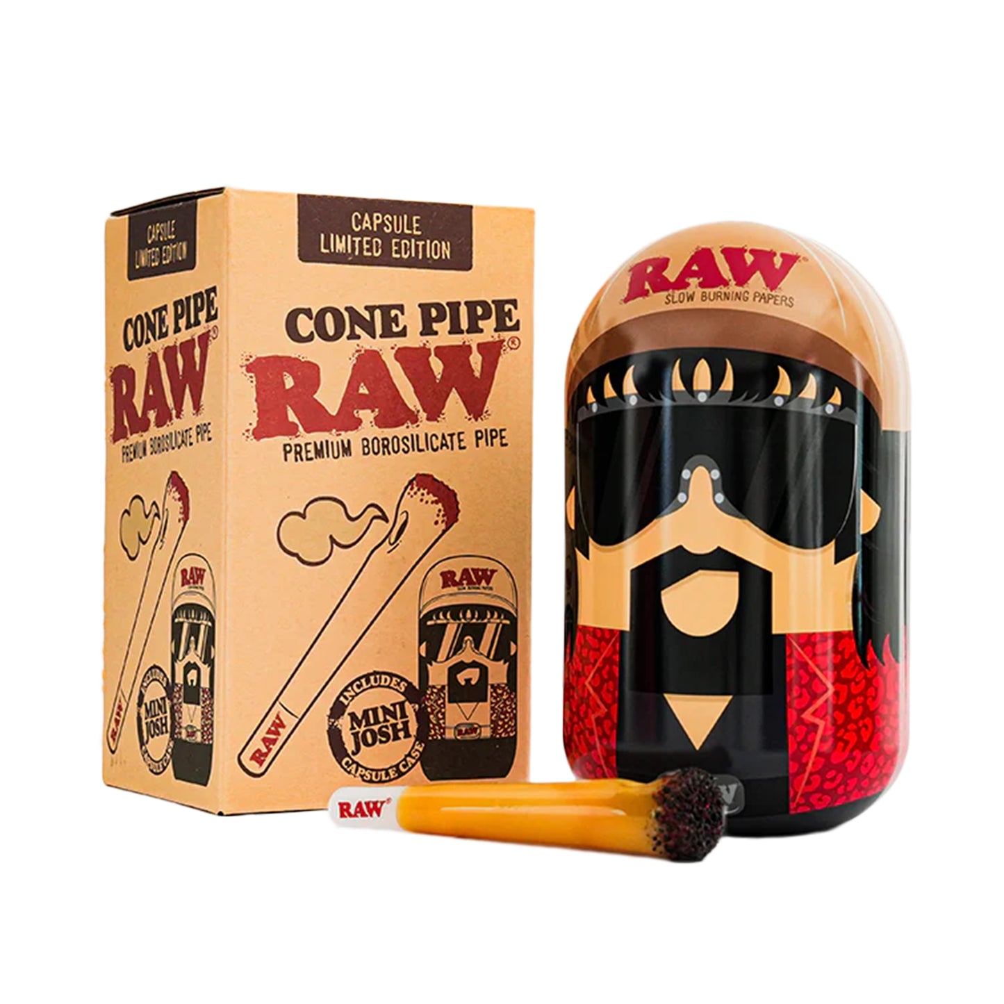 5" Cone Hand Pipe in Collectible Tin
