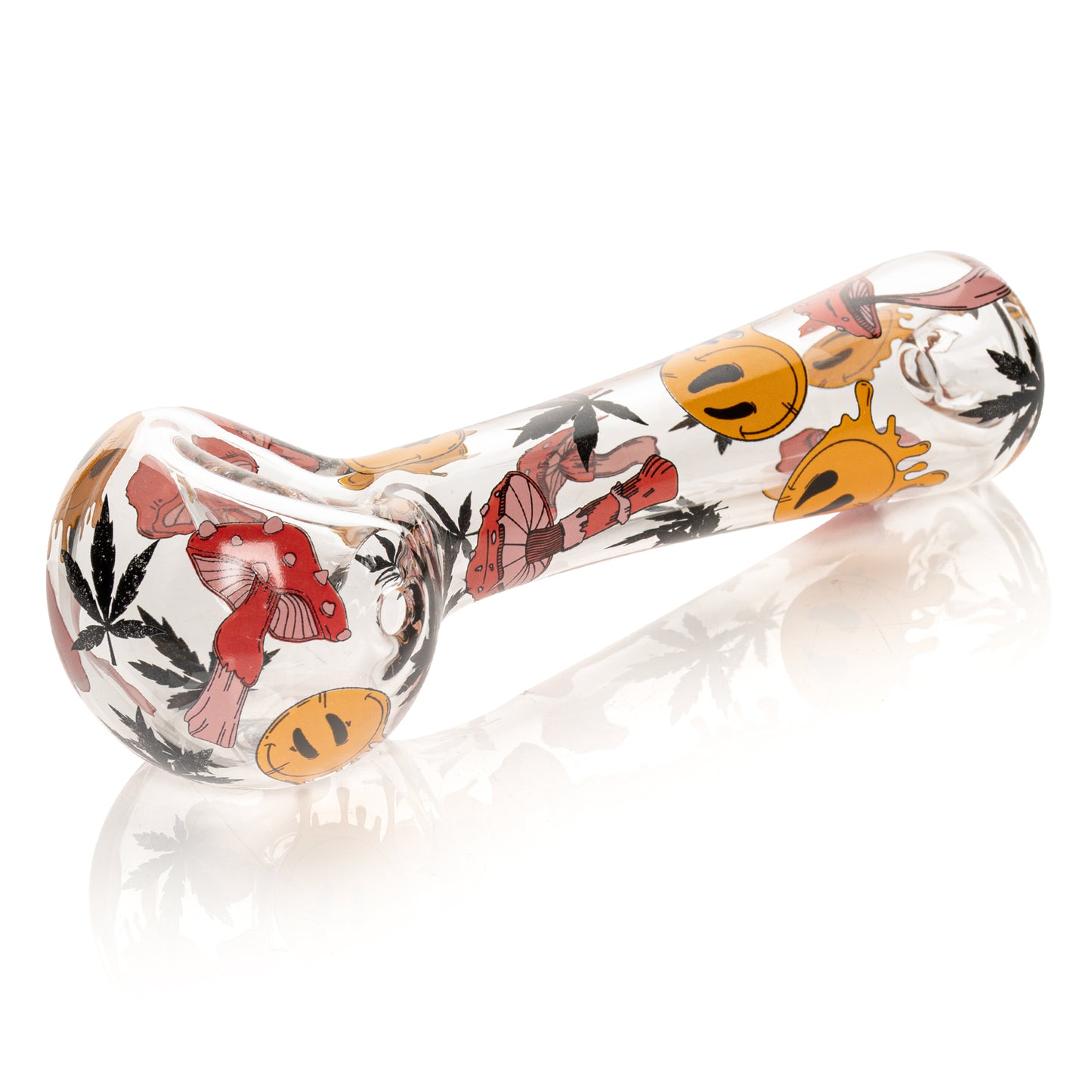 4.5" Smiley Shrooms Hand Pipe