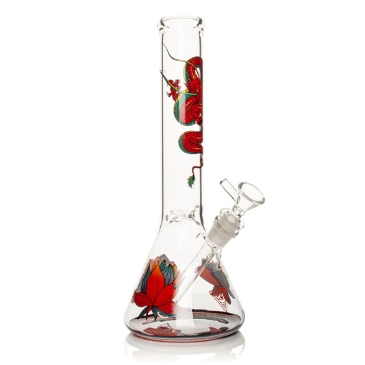 12" Yin-Yang Dragon Water Pipe