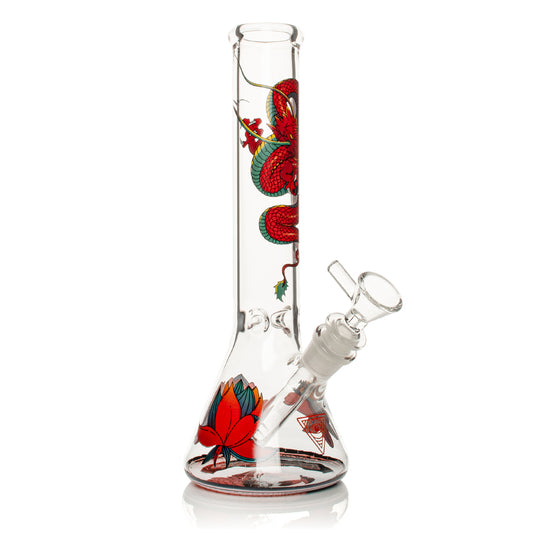 10" Yin-Yang Dragon Water Pipe