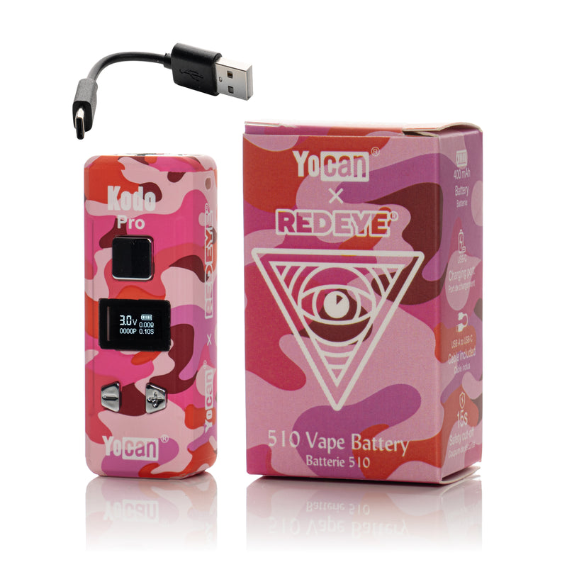 Red Eye® x Yocan Kodo Pro Camo 510 Battery (Display of 9)