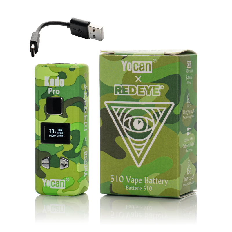 Red Eye® x Yocan Kodo Pro Camo 510 Battery (Display of 9)