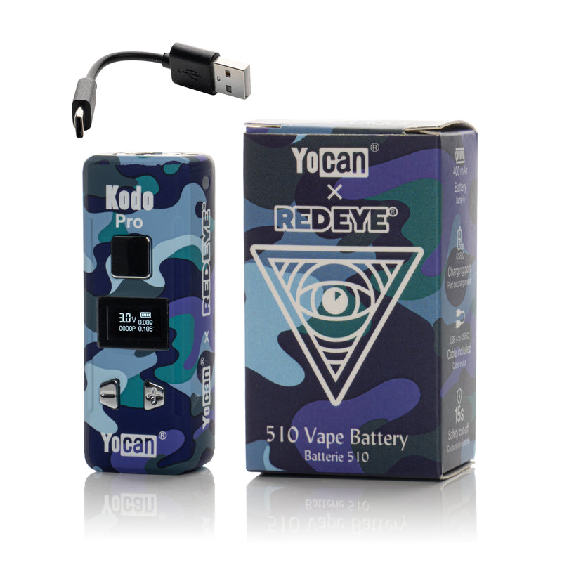 Red Eye® x Yocan Kodo Pro Camo 510 Battery (Display of 9)